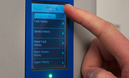 Sistema di comando touch-screen per Condair ME